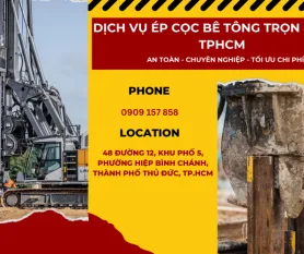 Báo giá ép cọc bê tông tại TPHCM